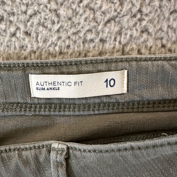 J. Jill Denim Authentic Fit Slim Ankle Womens Jeans Green Size 10 Stretch - Picture 4 of 5